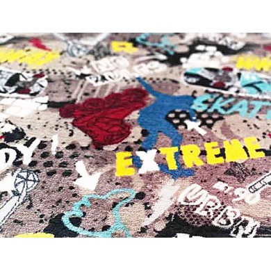 Tela de coralina graffitti