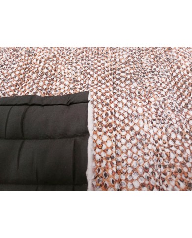 Doble tela geomètrica beix