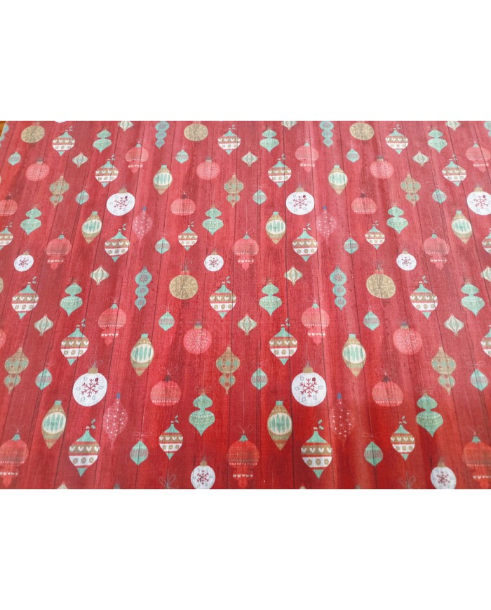 Algodón de Navidad bolas rojas