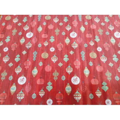 Cotó de Nadal boles fons vermell