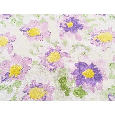 Lli i Viscosa estampada flor lila i verda