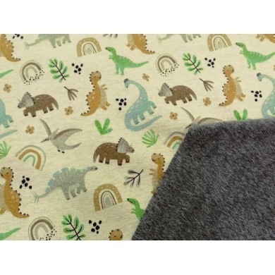 Doble tela punt dinos