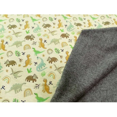 Doble tela punt dinos