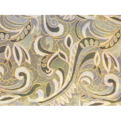 Tela jacquard oro y gris