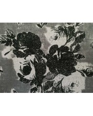 Jacquard roses grises