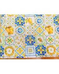 Mantel antimanchas limones