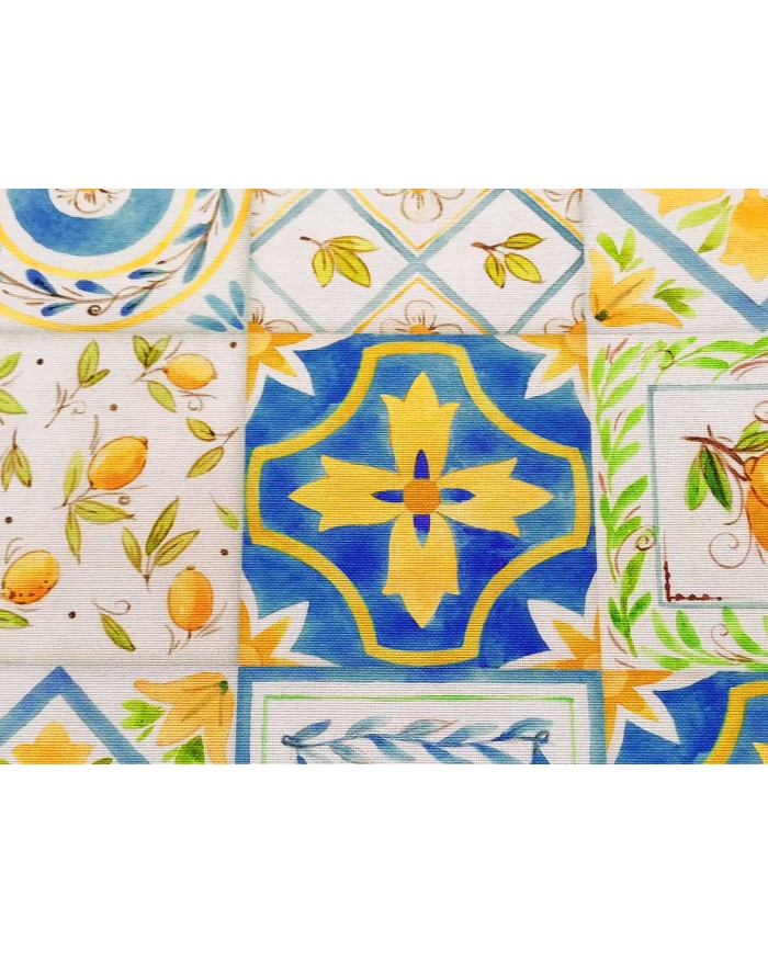 Mantel antimanchas limones