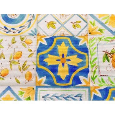 Mantel antimanchas limones