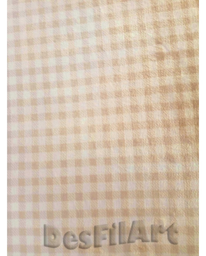 Tela de coralina cuadro beis