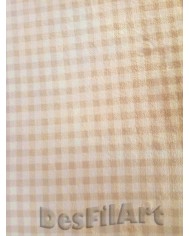 Tela de coralina cuadro beis