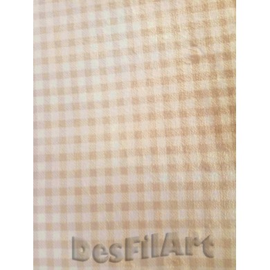 Tela de coralina cuadro beis