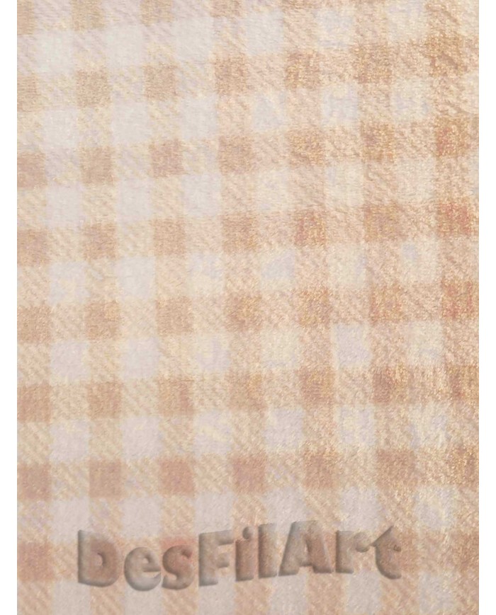 Tela de coralina quadre beix