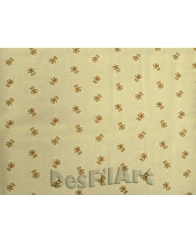 Algodón ositos fondo beis Algodón ositos fondo beis