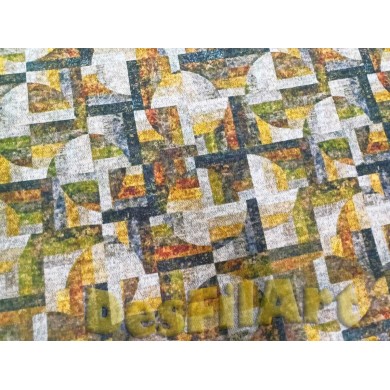 Punto parches de colores con felpa