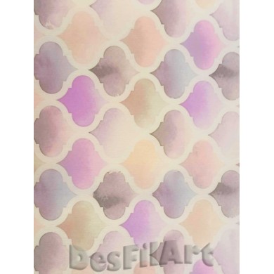 Loneta japonesa picas lilas