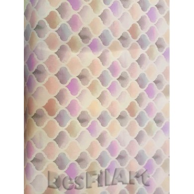 Loneta japonesa picas lilas