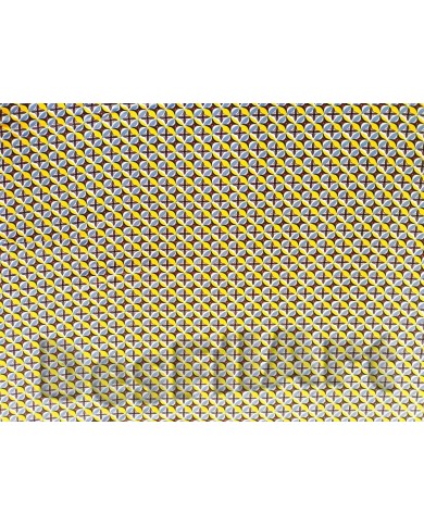 Viscosa flor de lis grisa i groga