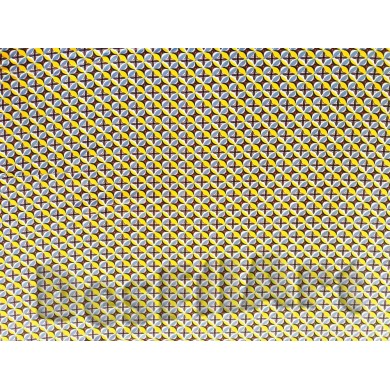 Viscosa flor de lis grisa i groga