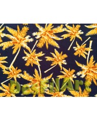 Viscosa flor de lis amarilla y gris