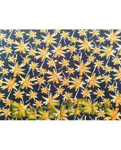 Viscosa palmeres ocre fons negre