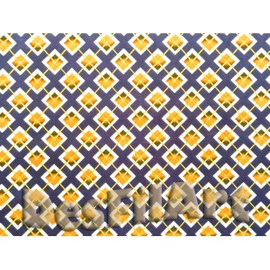 Viscosa rombos ocre fondo marino