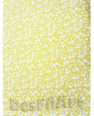 Algodón ocre flor blanca