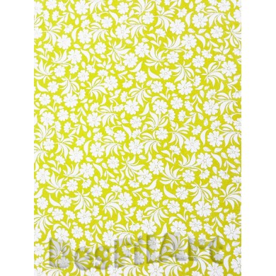 Algodón ocre flor blanca