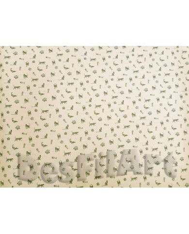 Algodón gatos fondo claro Algodón gatos fondo claro