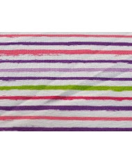 Punto de algodón rayas de colores