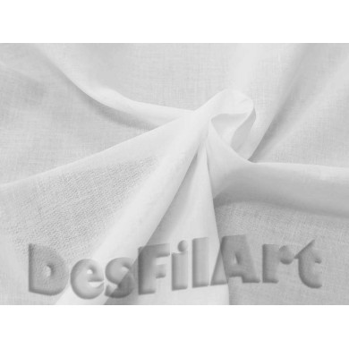 Batista de algodón blanca