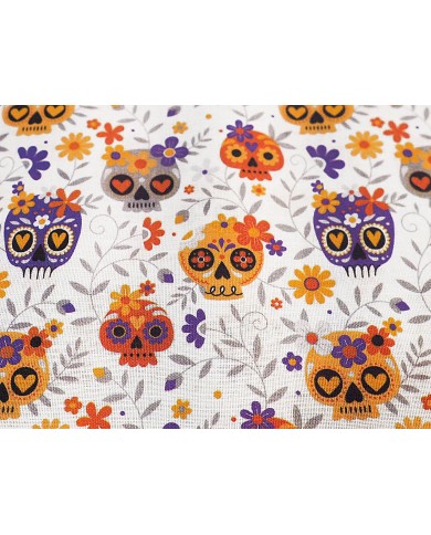 Algodón calaveras mexicanas catrinas Algodón calaveras mexicanas catrinas