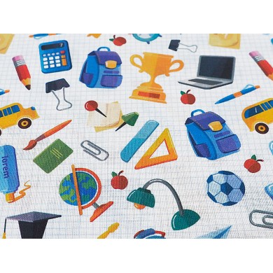 Algodón objetos de escuela y oficina