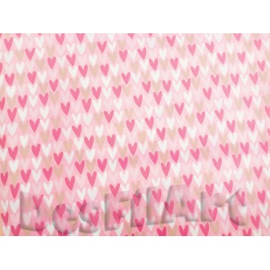 Cotó fons rosa amb cors