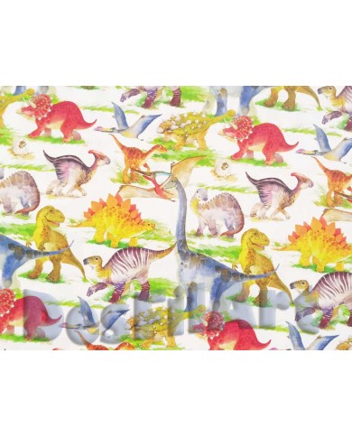 Algodón dinosaurios de colores Algodón dinosaurios de colores