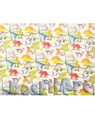 Algodón dinosaurios de colores Algodón dinosaurios de colores