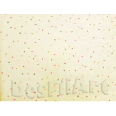Cotó estels fons beix