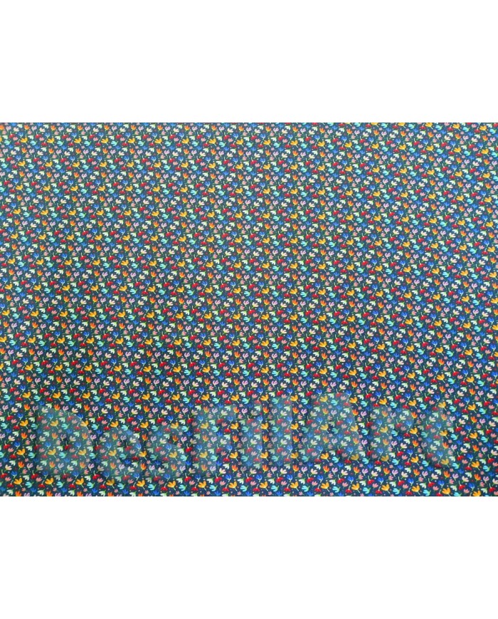 Algodón hojas de colores fondo marino