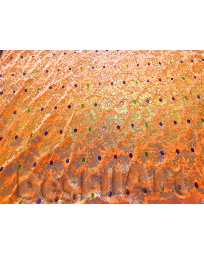 Vellut martelé estampat