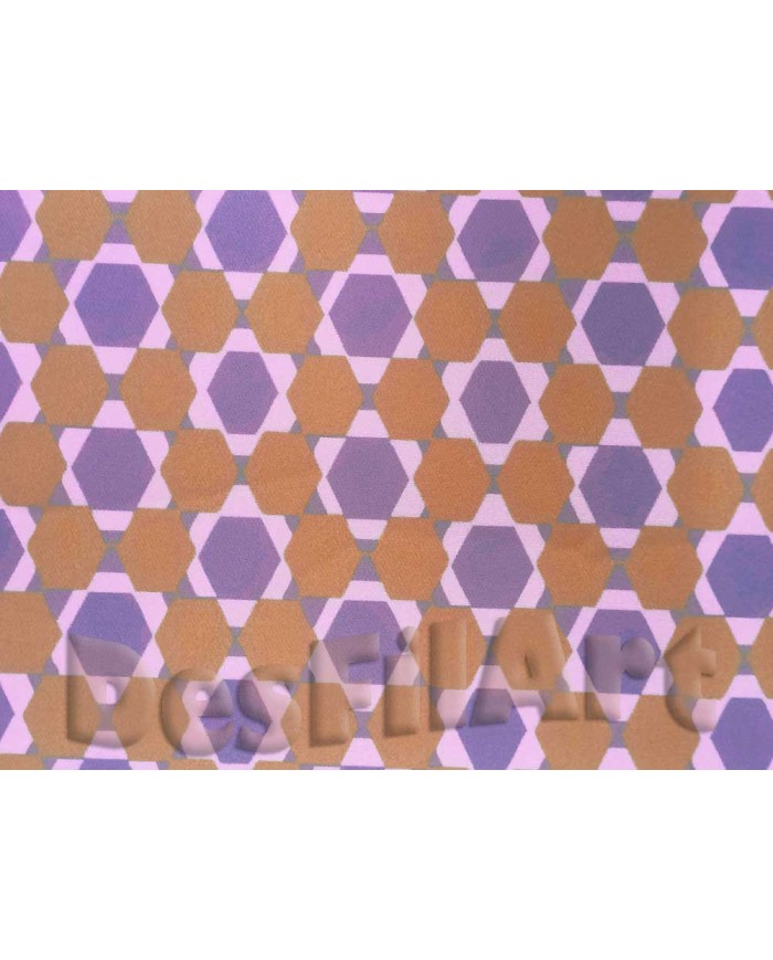 Neoprè estampat ocre i gris