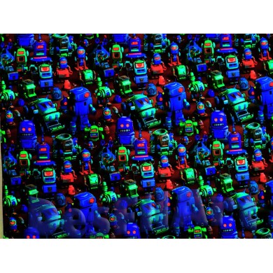 Punto de algodón robots