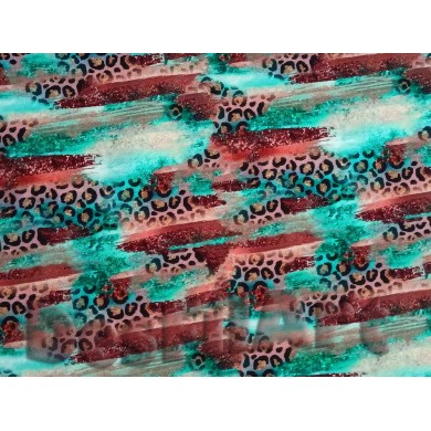 Punto de algodón felino manchas azules