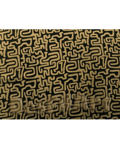 Viscosa laberinto fondo negro Viscosa laberinto fondo negro