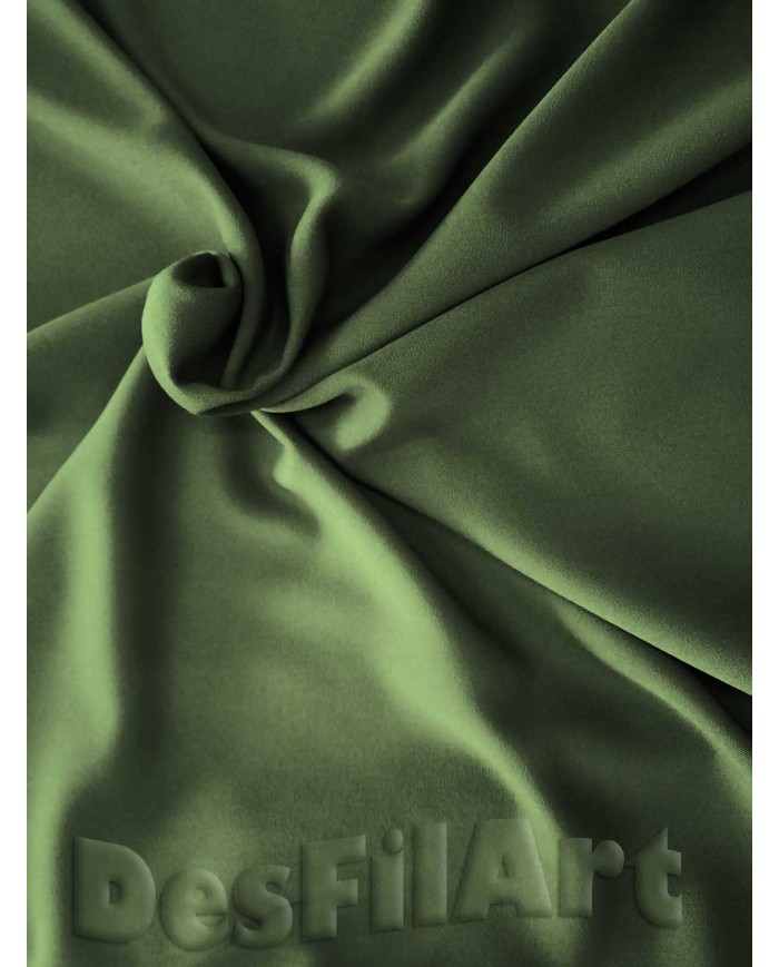 Viscosa gabardina elástica caqui