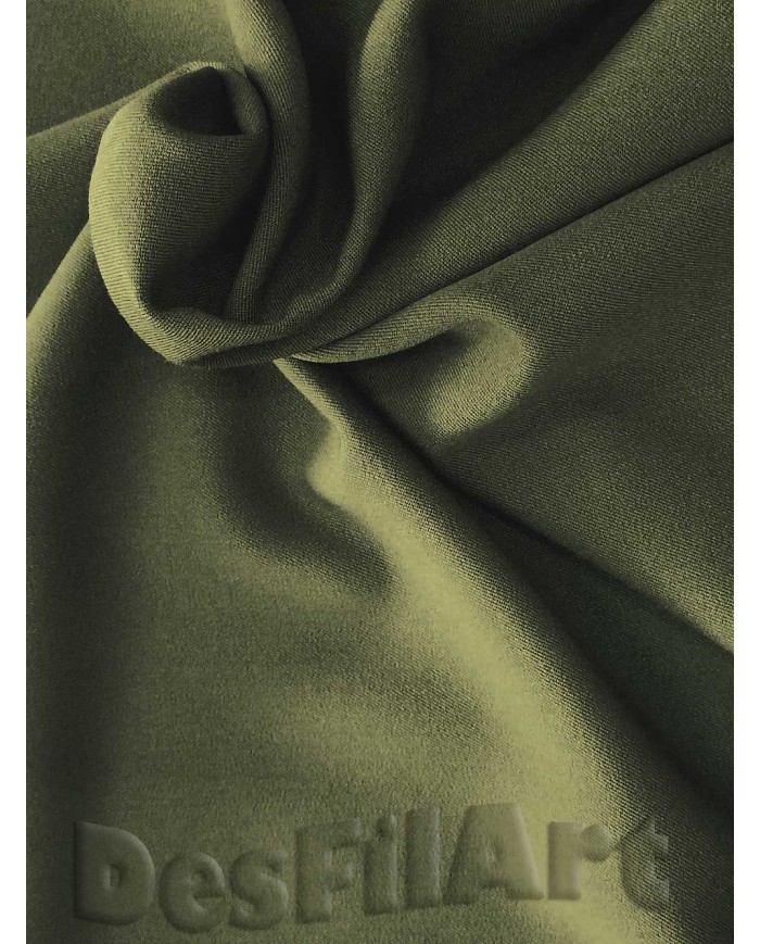 Viscosa gabardina elástica caqui