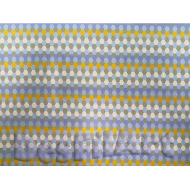 Punto de seda hexágonos