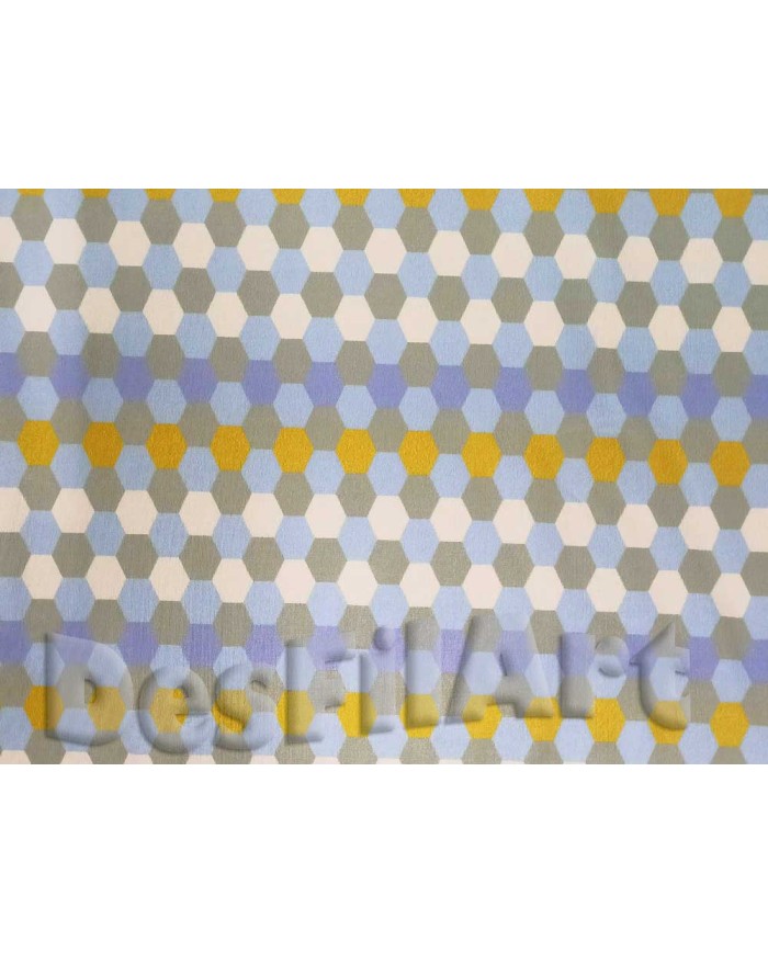 Punto de seda hexágonos