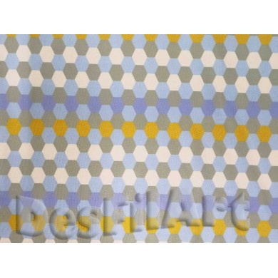 Punto de seda hexágonos