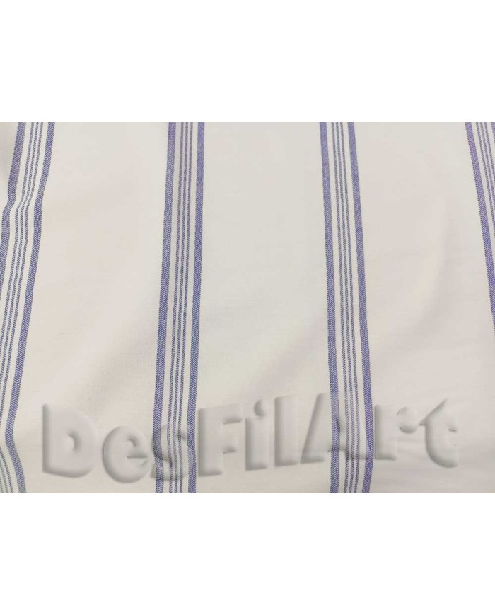 Mantel de loneta culla línea azul