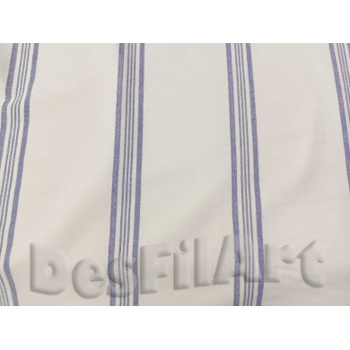 Mantel de loneta culla línea azul