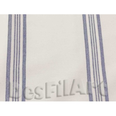 Mantel de loneta culla línea azul